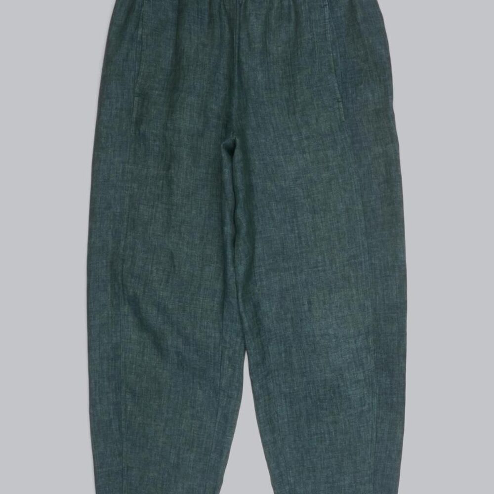 Eileen Fisher Washed Organic Linen Delave Lantern Pant - XLarge Capri Length